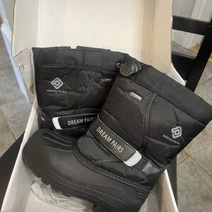 DREAM PAIRS Boys & Girls Mid Calf Waterproof Winter Snow Boots